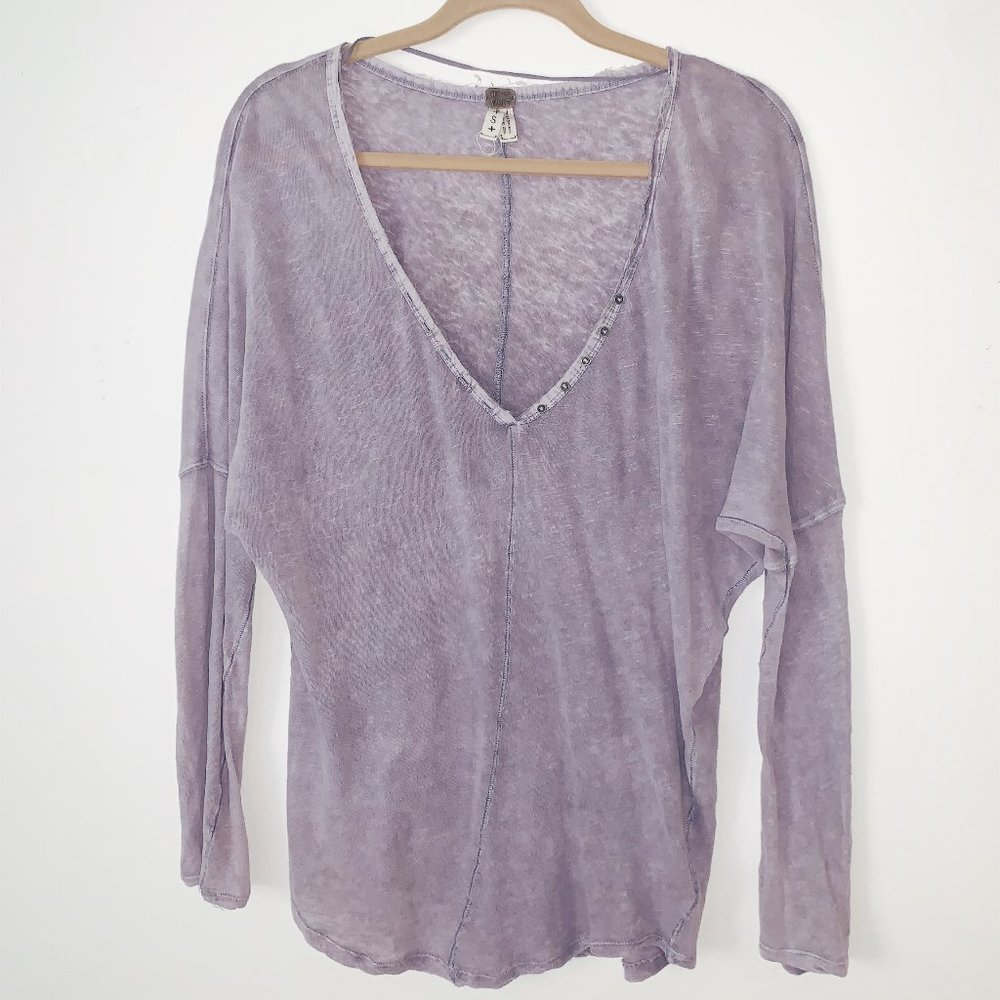 Free People Lavender Long Sleeve